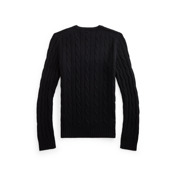 Black Cable-Knit Cashmere Jumper Polo Ralph Lauren 2