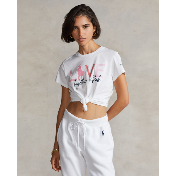 Pink Pony Cotton Crewneck T Shirt