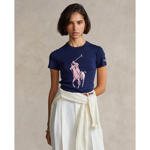 Pink Pony Slim Fit Cotton T Shirt