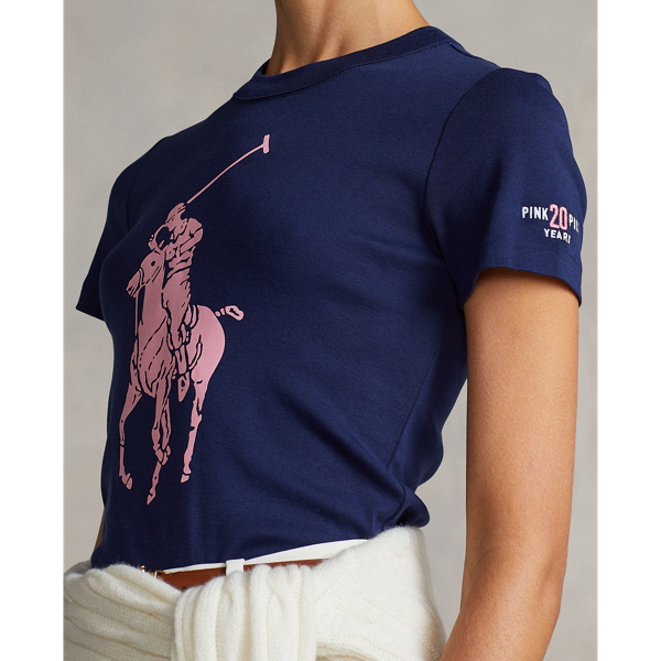 【POLO RALPH LAUREN】Pink PonyコットンクルーネックTシャツ Pink Pony コットン クルーネック Tシャツ | ラルフ ローレン