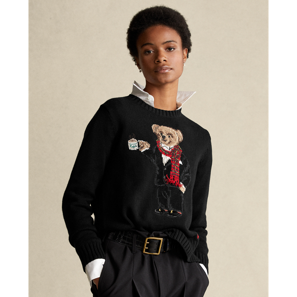 Black Multi Cocoa Polo Bear Jumper Polo Ralph Lauren 5