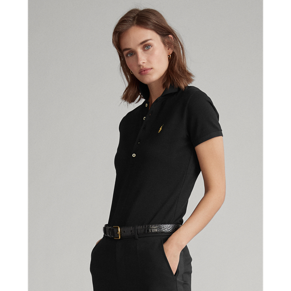 Polo Black Slim Fit Stretch Polo Shirt Polo Ralph Lauren 4