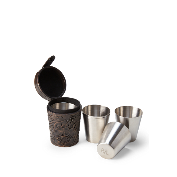 Shot Glass Set &amp; Leather Case