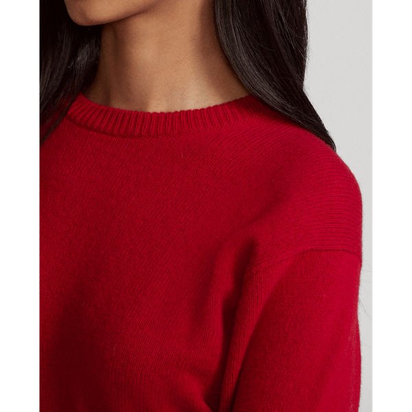 Carriage Red Wool-Blend Crewneck Jumper Polo Ralph Lauren 6