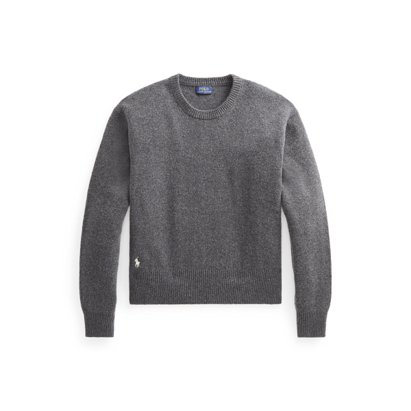 Pull col rond en laine m&eacute;lang&eacute;e Polo Ralph Lauren en 1