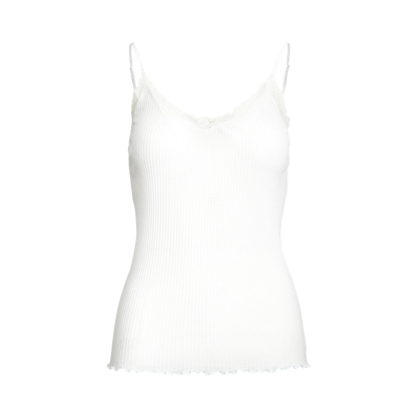 White Lace-Trim Pointelle Camisole Polo Ralph Lauren 2