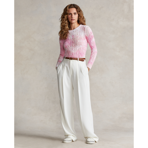 Pink Multi Pink Pony Cable-Knit Cotton Jumper Pink Pony 4