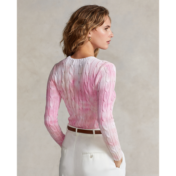 Pink Multi Pink Pony Cable-Knit Cotton Jumper Pink Pony 5