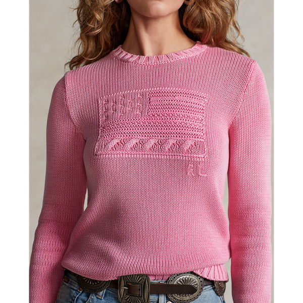 Washed Pink Pink Pony Flag Cotton Jumper Pink Pony 6