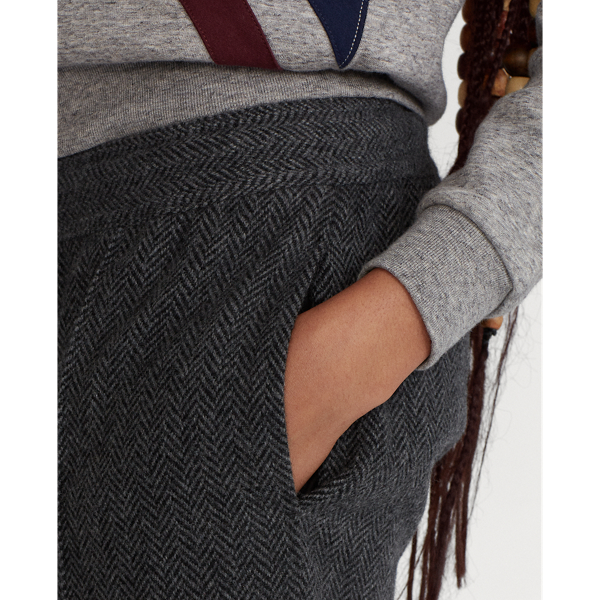 Dark Vintage Heather Graphic-Stripe Fleece Hoodie Polo Ralph Lauren 5