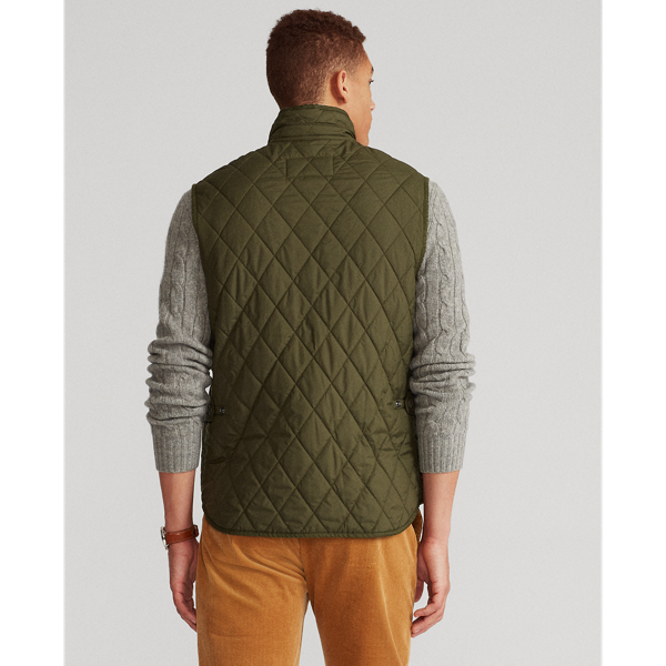 Company Olive Water-Repellent Quilted Gilet Polo Ralph Lauren 5