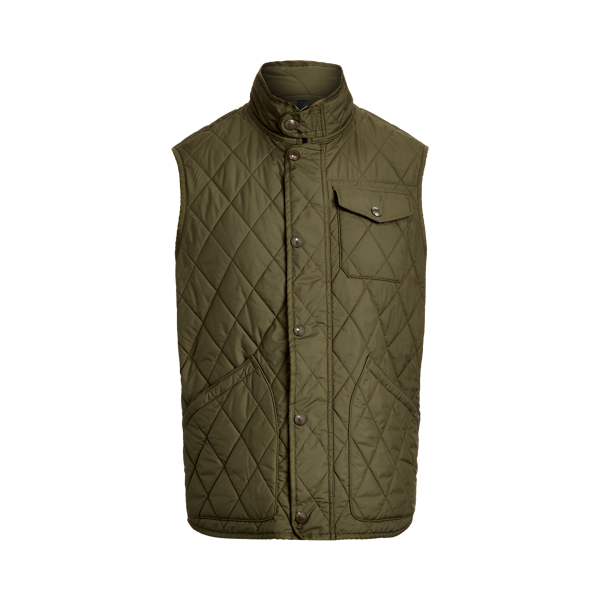 Company Olive Water-Repellent Quilted Gilet Polo Ralph Lauren 2