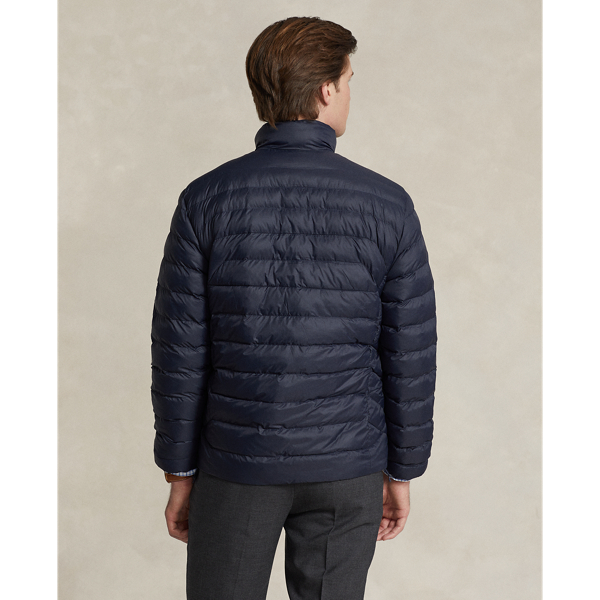 Packable quilted down jacket polo on sale