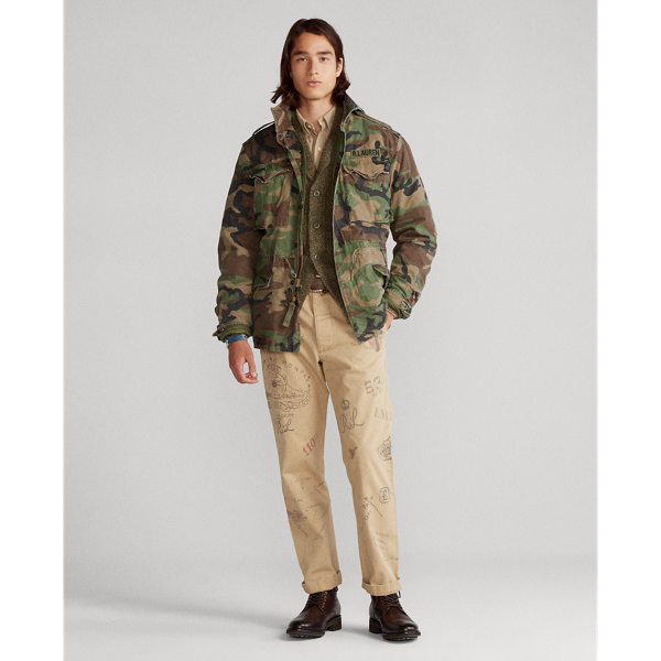 Surplus Camo Field Jacket &amp; Reversible Liner Polo Ralph Lauren 3