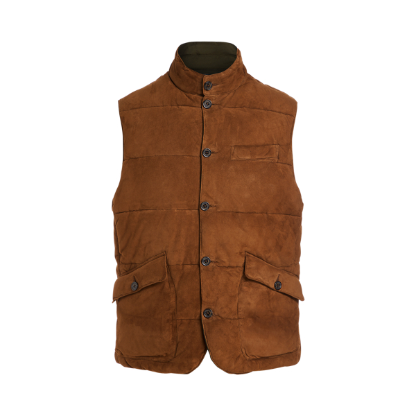 Reversible Suede & Oxford Vest Polo Ralph Lauren in 1