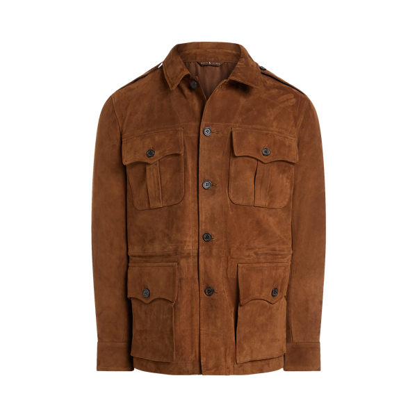 Suede Safari Jacket for Men Ralph Lauren PA