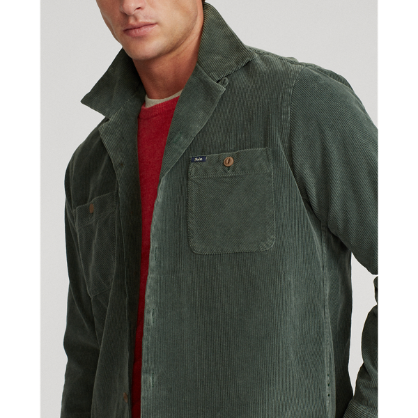 Darien Green Classic Fit Corduroy Shirt Polo Ralph Lauren 6