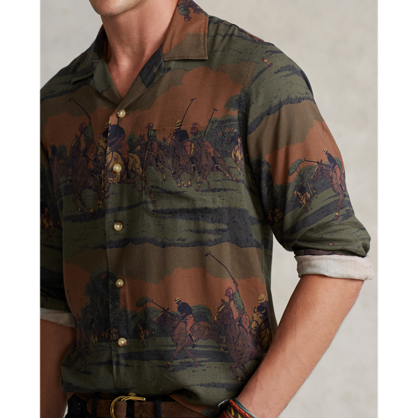 Polo Club Toile Custom Fit Polo-Toile Camp Shirt Polo Ralph Lauren 5
