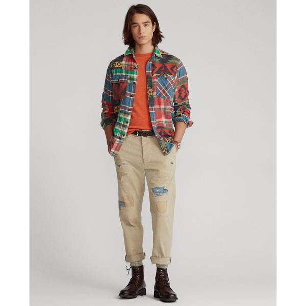 Patchwork Patchwork Twill Shirt Polo Ralph Lauren 3