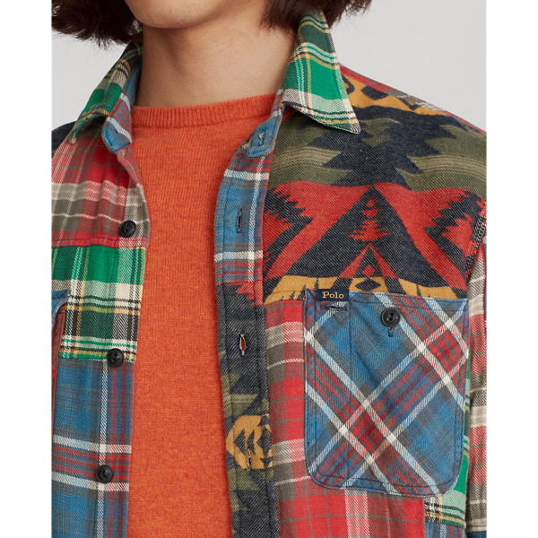 Patchwork Patchwork Twill Shirt Polo Ralph Lauren 5