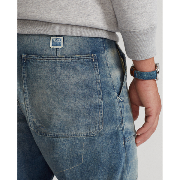 Gloucester Bay Stripe Repaired Utility Jean Polo Ralph Lauren 7
