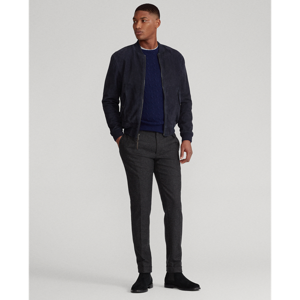 Collection Navy Suede Flight Jacket Polo Ralph Lauren 4