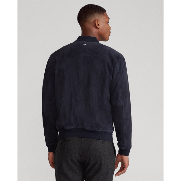 Collection Navy Suede Flight Jacket Polo Ralph Lauren 5
