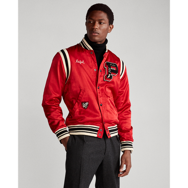 Polo Tiger Satin Baseball Jacket for Men Ralph Lauren IL