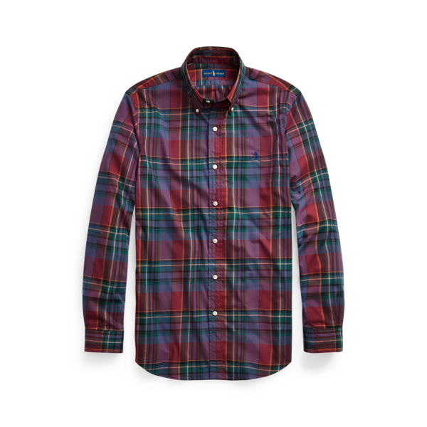 Custom Fit Plaid Twill Shirt Polo Ralph Lauren 1