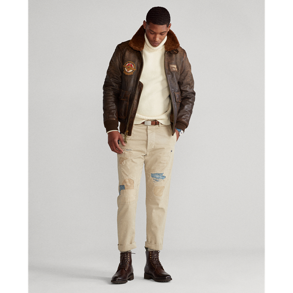 Brown The Iconic Flight Jacket Polo Ralph Lauren 3