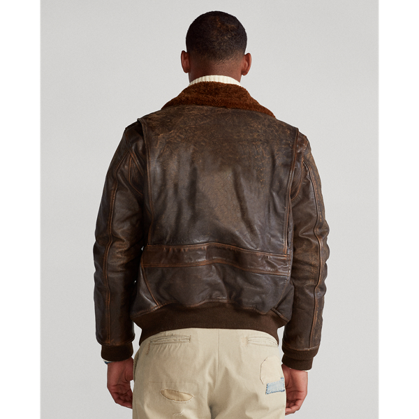 Brown The Iconic Flight Jacket Polo Ralph Lauren 5