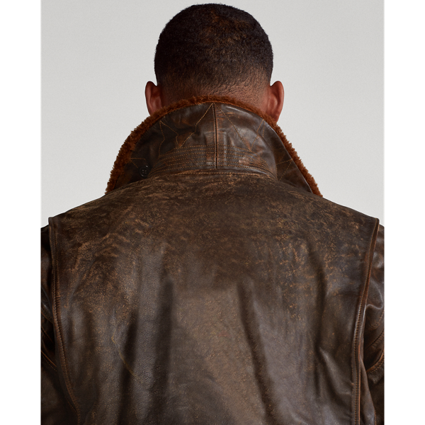 Brown The Iconic Flight Jacket Polo Ralph Lauren 7