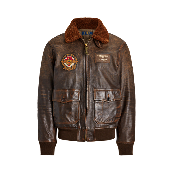 Brown The Iconic Flight Jacket Polo Ralph Lauren 2