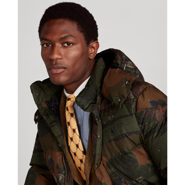 Polo Club Toille Equestrian-Print Down Coat Polo Ralph Lauren 7