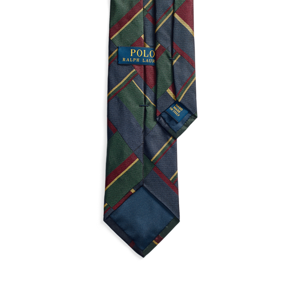 Multi Regimental Patchwork Silk Tie Polo Ralph Lauren 2