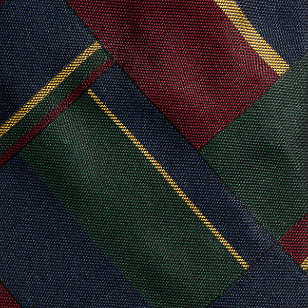Multi Regimental Patchwork Silk Tie Polo Ralph Lauren 3