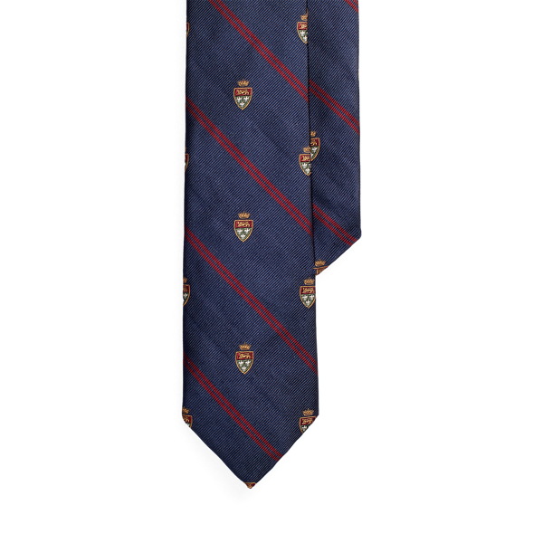 Striped Silk Narrow Club Tie