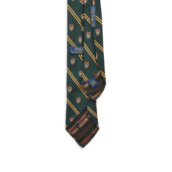 Green Vintage-Inspired Striped Club Tie Polo Ralph Lauren 2