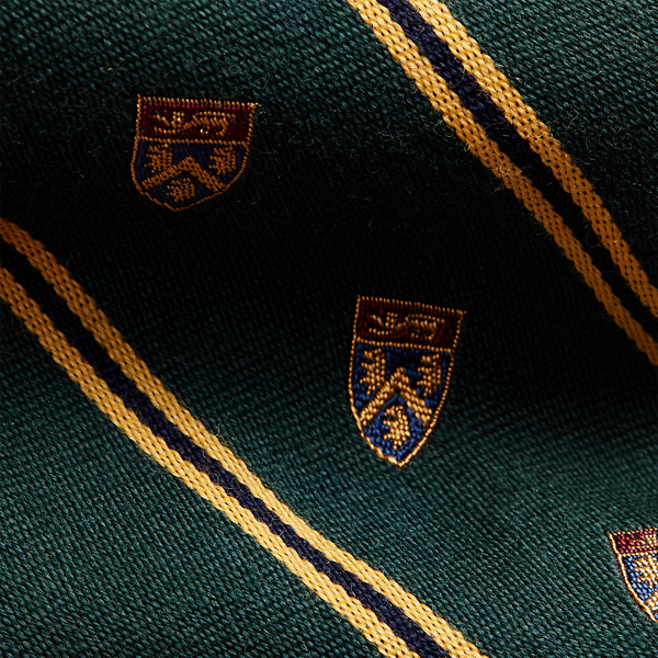 Green Vintage-Inspired Striped Club Tie Polo Ralph Lauren 3