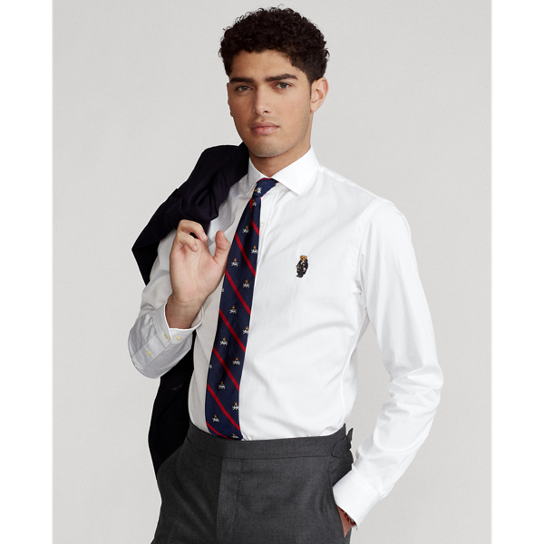Camisa de popelina Slim Fit Polo Bear Polo Ralph Lauren en Blanco 6