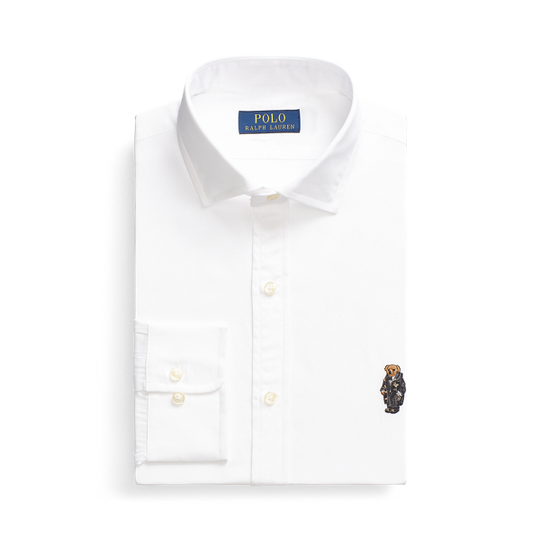 Camisa de popelina Slim Fit Polo Bear Polo Ralph Lauren en Blanco 2