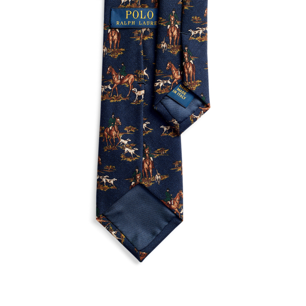 Navy Outdoorsman Wool Narrow Tie Polo Ralph Lauren 2
