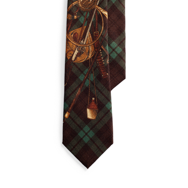 Plaid Wool Graphic Tie