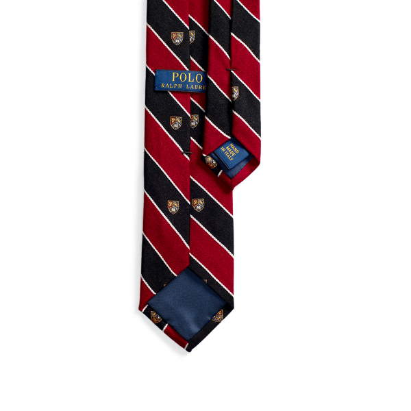 Black/Red Striped Narrow Club Tie Polo Ralph Lauren 2