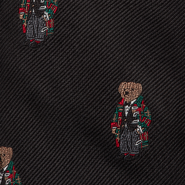 Polo Bear Silk Narrow Tie Polo Ralph Lauren em Black 3
