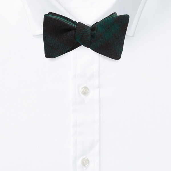 Blackwatch Black Watch Wool Bow Tie Polo Ralph Lauren 2