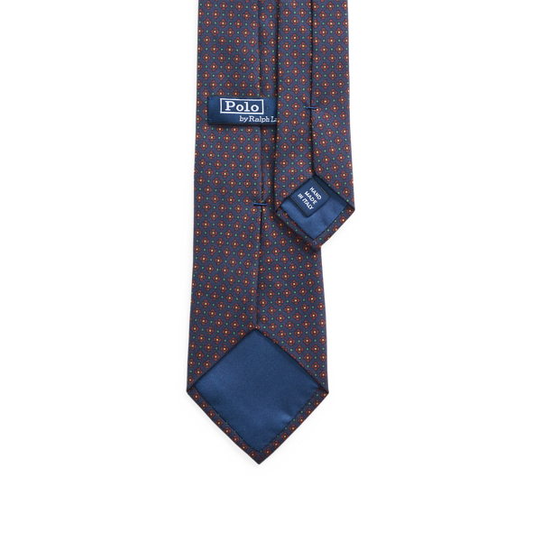 Navy Print Silk Tie Polo Ralph Lauren 2