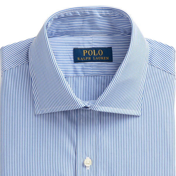 Caroline Blue/White Regent Custom Fit Poplin Shirt Polo Ralph Lauren 7