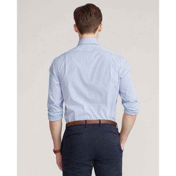 Caroline Blue/White Regent Custom Fit Poplin Shirt Polo Ralph Lauren 5