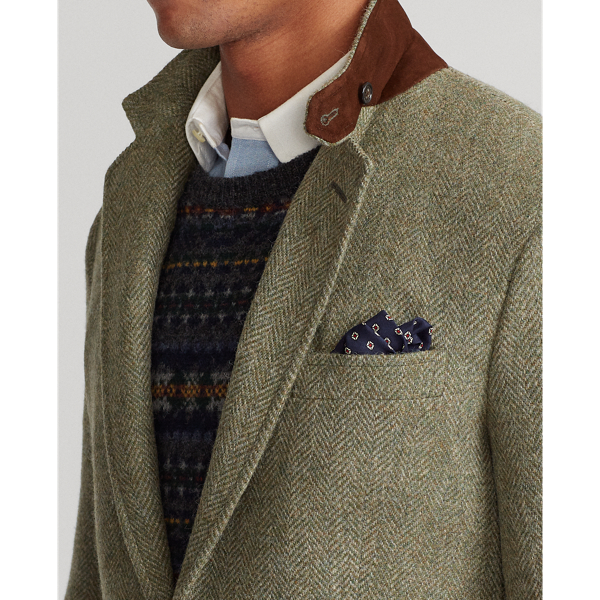 Olive Green The RL67 Tweed Jacket Polo Ralph Lauren 6